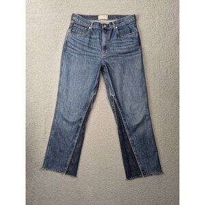 Everlane The Cheeky Bootcut Jeans Womens 30 Regular 2 Tone Raw Hem Blue